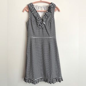Kate Spade dress, blue and white stripe, size 6, 100% cotton